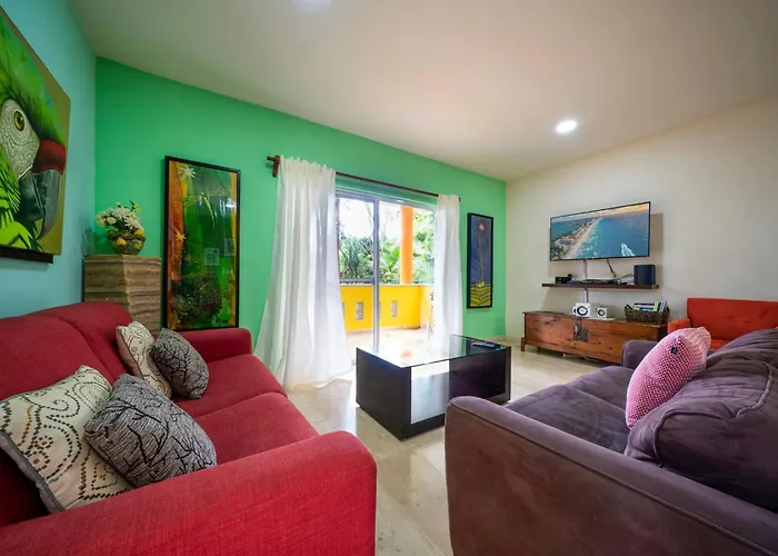 Tropical Ground-Floor 2Br - Playacar Phase 2 Playa del Carmen