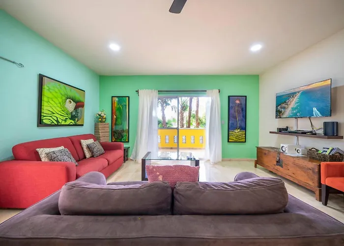 Tropical Ground-Floor 2Br - Playacar Phase 2 *